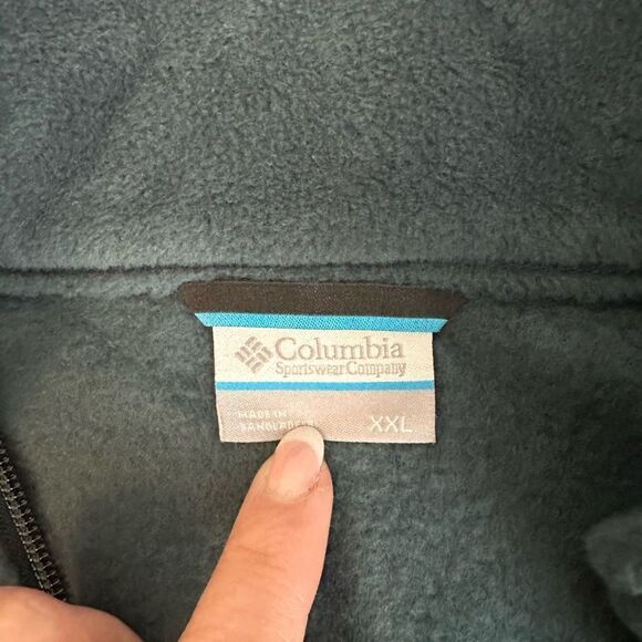 XXL Columbia Green Fleece Vest. Great condition - Picture 7 of 8